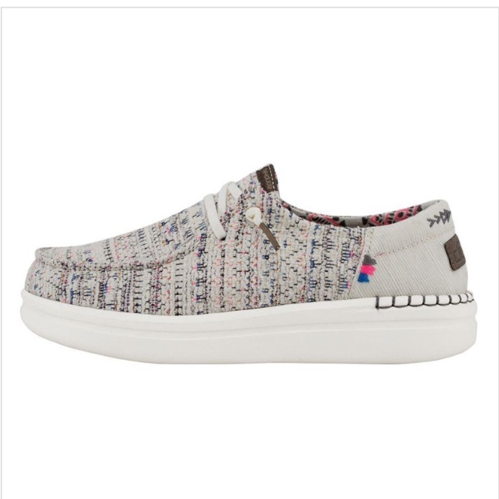 HEY DUDE Wendy Rise Boho White Shoes